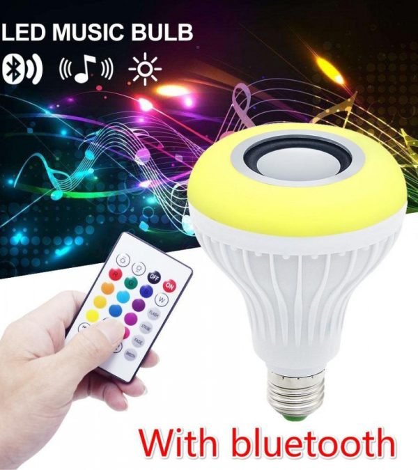 2 - in - 1 Smart LED Bulb + Bluetooth Speaker | RGB Light + Remote Control - Flashkart Pakistan