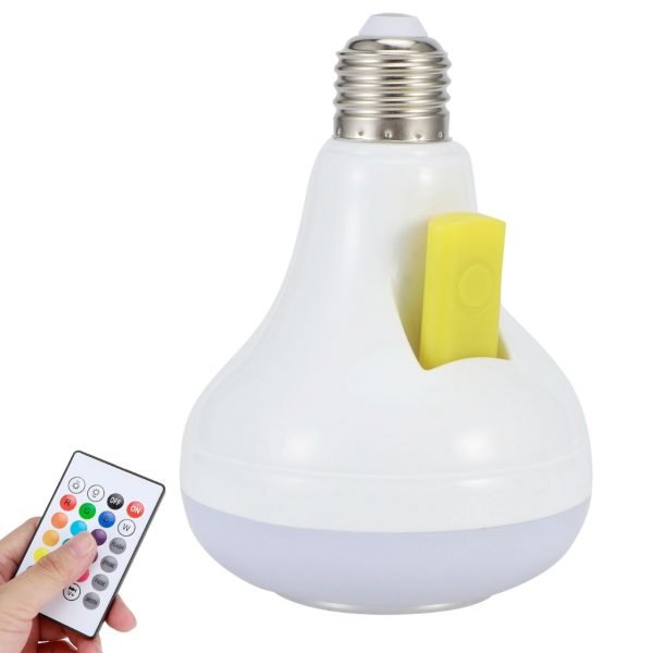 2 - in - 1 Smart LED Bulb + Bluetooth Speaker | RGB Light + Remote Control - Flashkart Pakistan