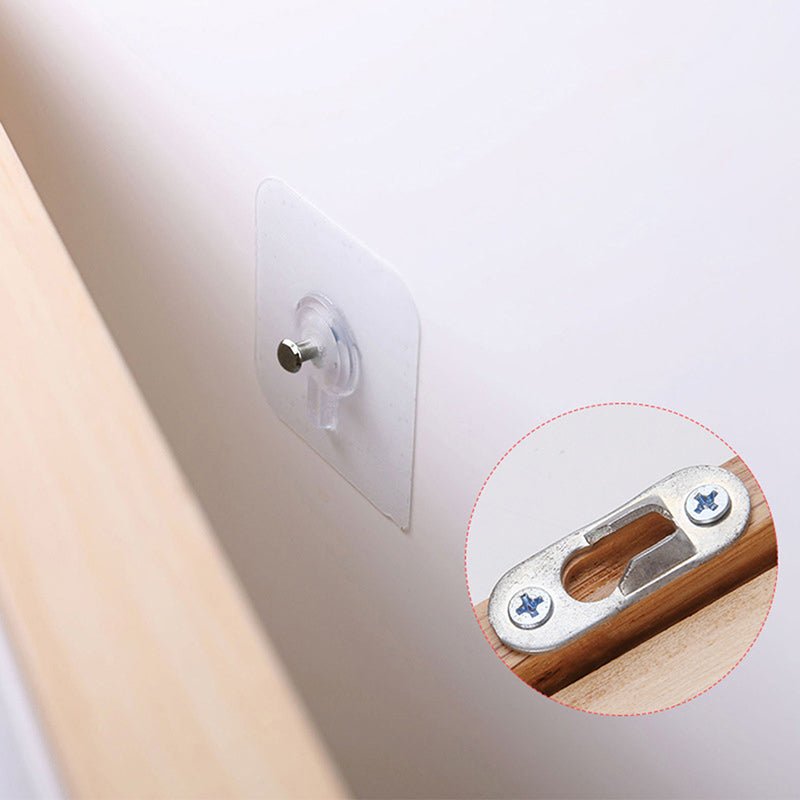 4 PCs Punch Free Screws Hanger Non - Marking Screw Stickers Wall Picture - Flashkart Pakistan