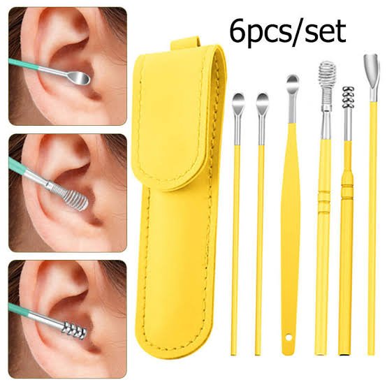 6 - Piece Ear Wax Cleaning Kit - Portable & Easy to Use - Flashkart Pakistan