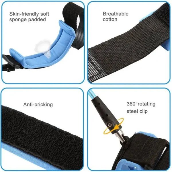 Anti - Lost Wrist Link for Kids | Child Safety Harness Strap for Travel & Crowded Areas - Flashkart Pakistan