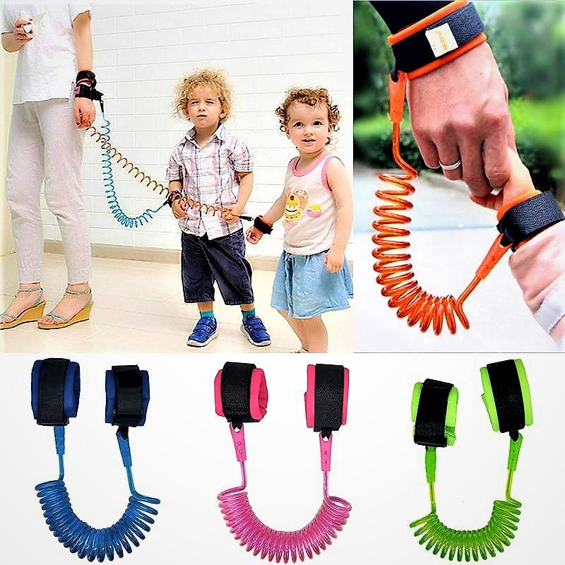 Anti - Lost Wrist Link for Kids | Child Safety Harness Strap for Travel & Crowded Areas - Flashkart Pakistan