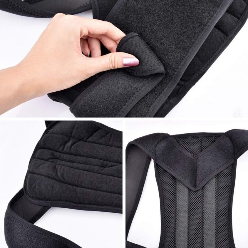 Back Pain Relief Posture Corrector Belt | Adjustable Back & Shoulder Support for Better Posture, Lower & Upper Back Pain - Flashkart Pakistan