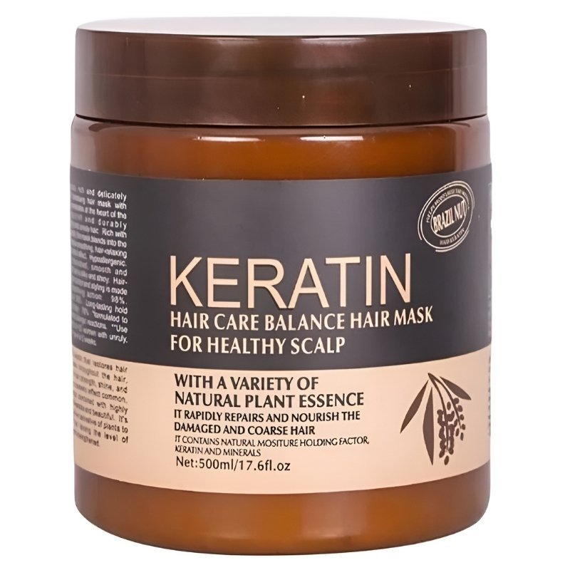 Brazil Nut Keratin Hair Mask – Nourishing Hair & Scalp Treatment | Strengthens & Smooths | 500ml - Flashkart Pakistan