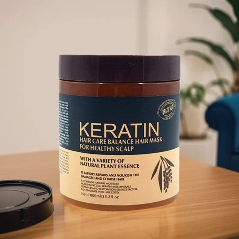 Brazil Nut Keratin Hair Mask – Nourishing Hair & Scalp Treatment | Strengthens & Smooths | 500ml - Flashkart Pakistan