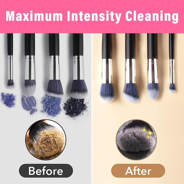 Electric Makeup Brush Cleaner Machine - Automatic | USB Rechargeable & Gentle on Bristles | Random Color - Flashkart Pakistan