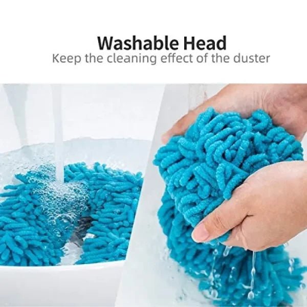 Flexible Micro - Fiber Duster With Telescopic Stainless Steel Handle for Fan Cleaning Specially - Flashkart Pakistan