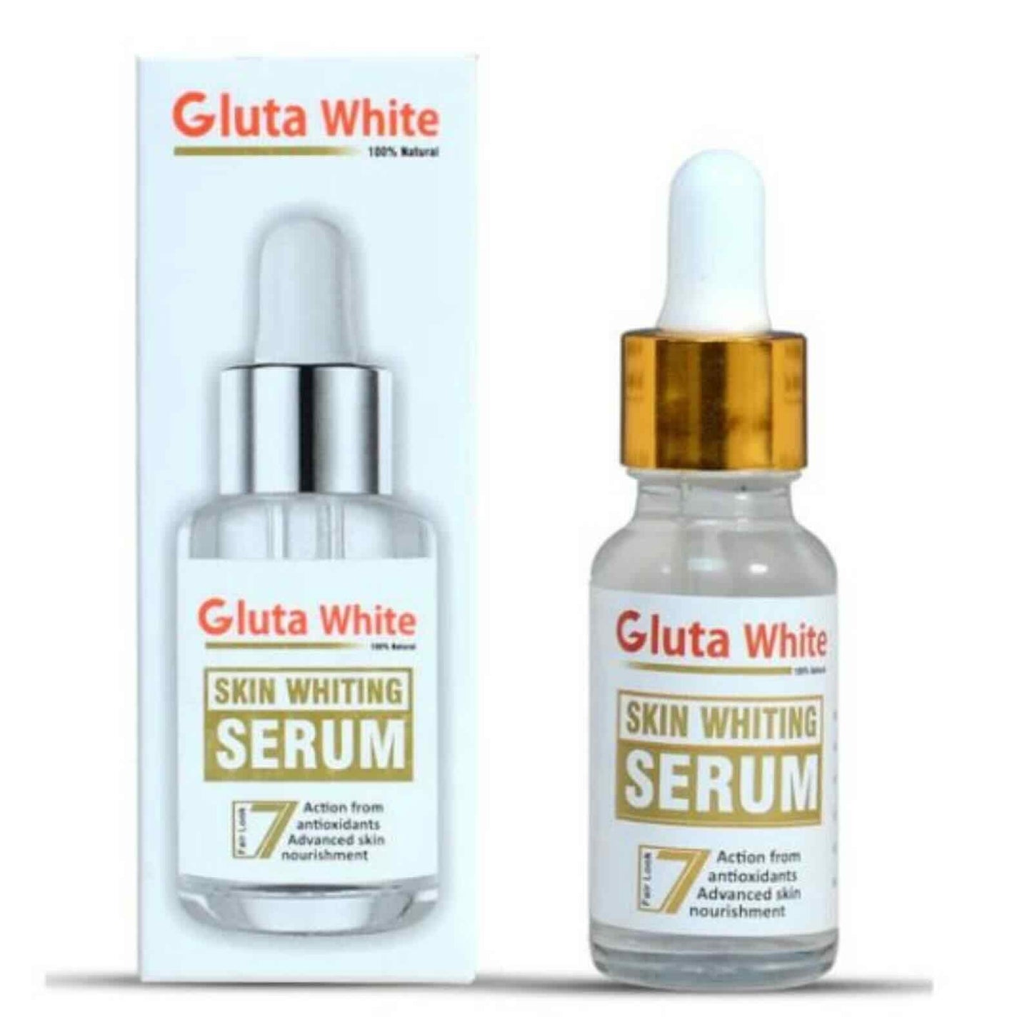 Gluta White Face Glowing Serum | Skin & Glutathione Brightening | 30ml - Flashkart Pakistan