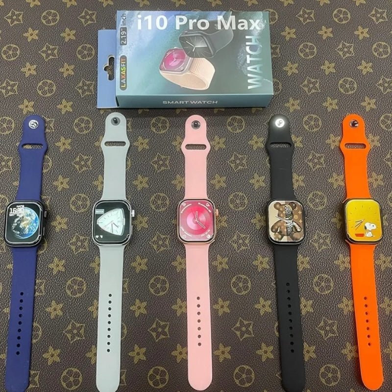 i10 Pro Max Smart Watch Series 9 – Bluetooth Calling, HD Display, Fitness & Health Tracker | Random Colors - Flashkart Pakistan