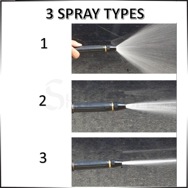 Metal High - Pressure Adjustable Nozzle Water Spray Gun | Durable for Multiple Uses - Flashkart Pakistan