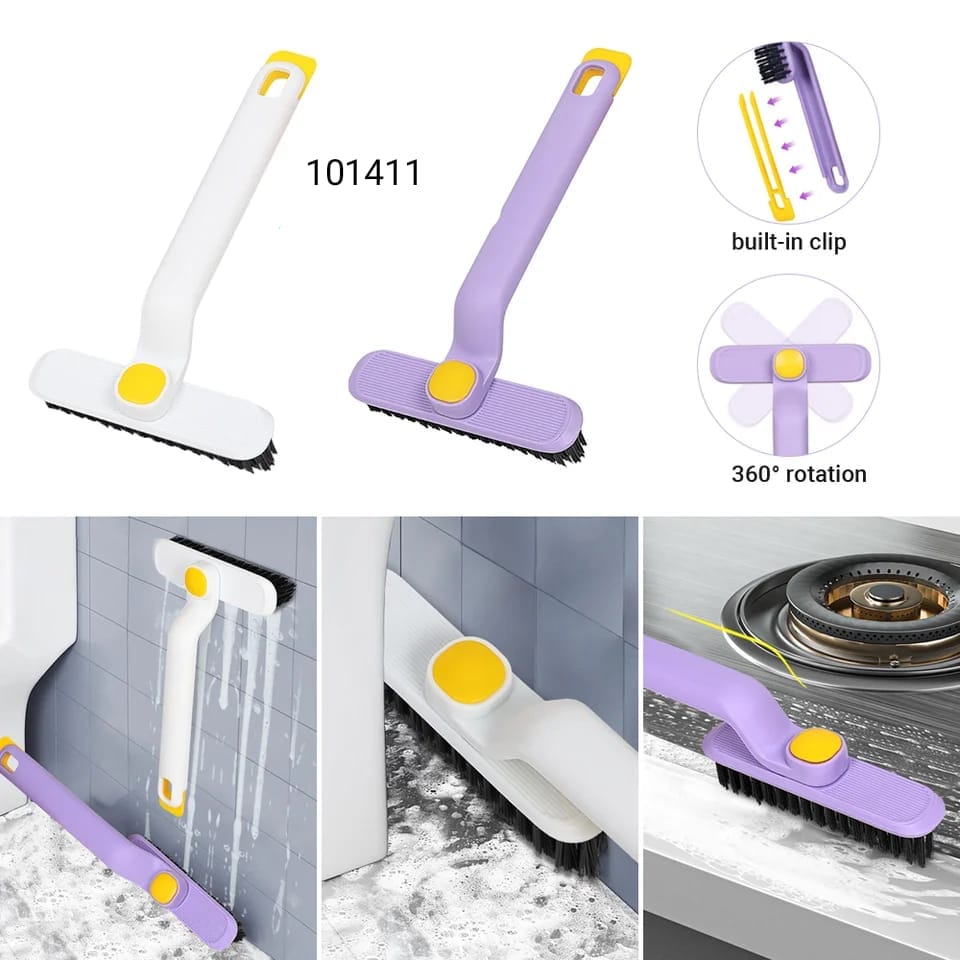 Multi - Function Rotating Crevice Cleaning Brush, 360° Deep |Clean for Hard - to - Reach Gaps | Ideal for Home, Kitchen & Bathroom - Flashkart Pakistan
