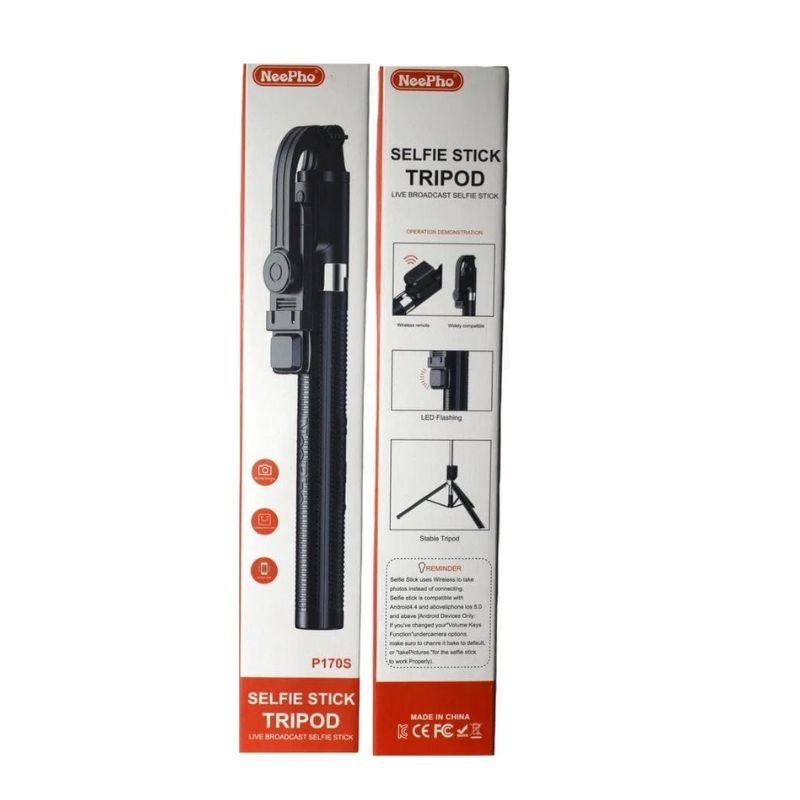 NeePho P170S Selfie Stick Tripod | Premium Metal Build for Ultimate Stability - Flashkart Pakistan