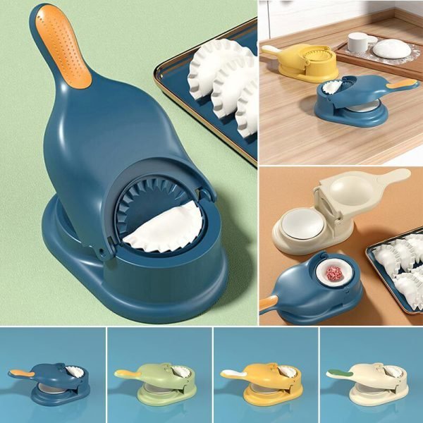 Pack of 2 | 10 - Piece Multi - Function Spit Bone Plate Set + 2 - in - 1 Dumpling & Samosa Maker | Premium Food - Grade Kitchen Set (Random Color) - Flashkart Pakistan