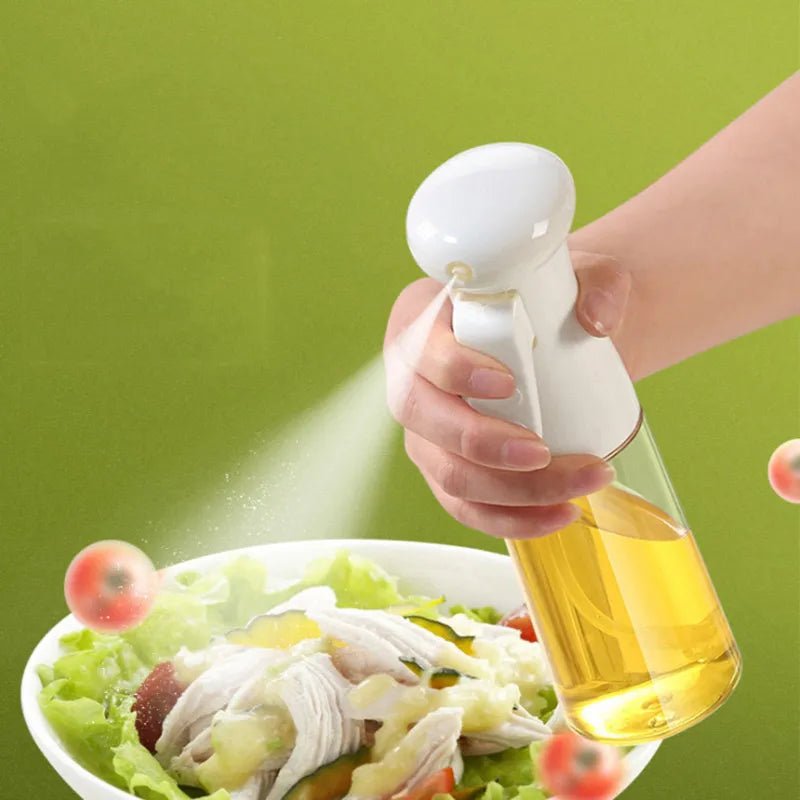 Plastic Glass Kitchen Cooking Spray Bottle |200 ML | BBQ Olive Oil Sprayer & Vinegar Spray Bottle - Flashkart Pakistan