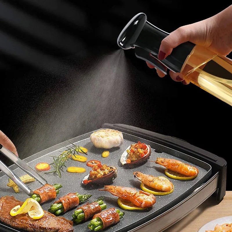 Plastic Glass Kitchen Cooking Spray Bottle |200 ML | BBQ Olive Oil Sprayer & Vinegar Spray Bottle - Flashkart Pakistan