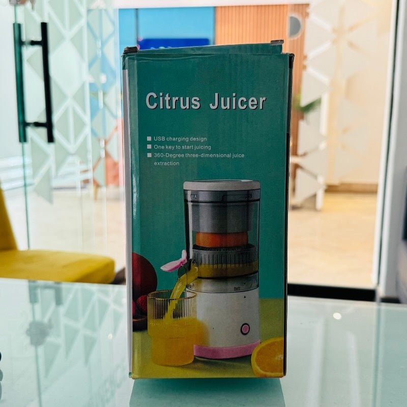 Portable Electric Citrus Juicer | USB Rechargeable, Hands - Free Orange & Lemon Juice Extractor, Easy to Clean - Flashkart Pakistan