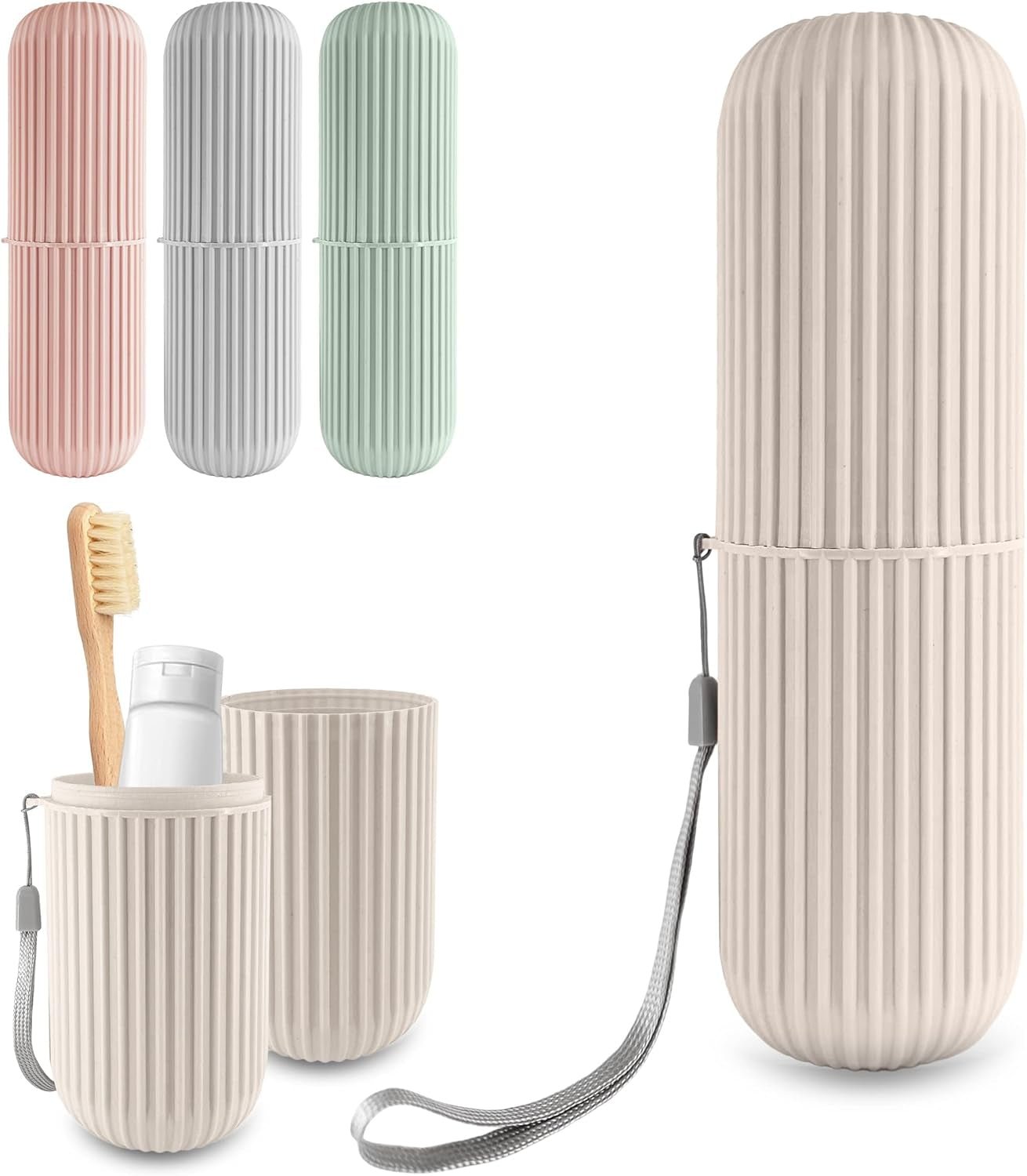 Portable Toothbrush Toothpaste Holder | Storage Case Box - Flashkart Pakistan
