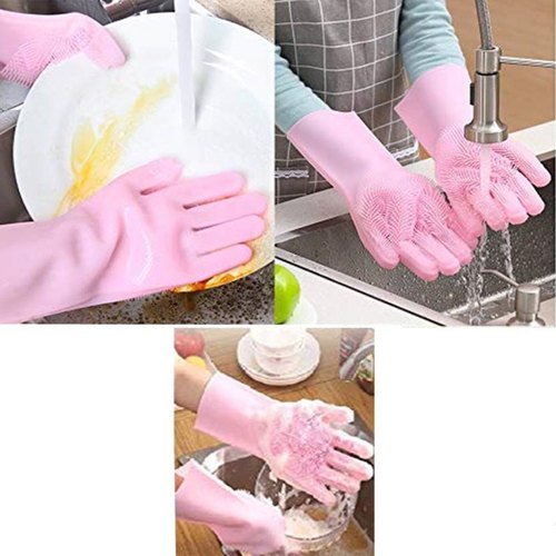 Re - useable Washing Gloves for Kitchen, Bathroom, Car, Pet and Multipurpose Cleaning - Flashkart Pakistan