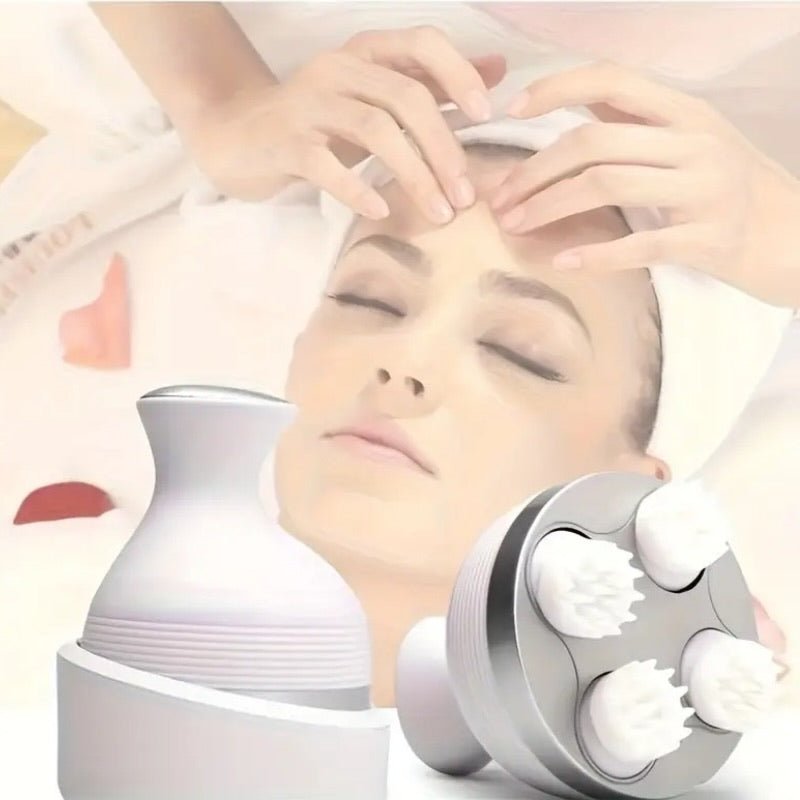 Scalp Massager — Electric Meridian Massage with 4 Moveable Clusters - Flashkart Pakistan