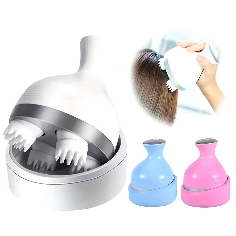 Scalp Massager — Electric Meridian Massage with 4 Moveable Clusters - Flashkart Pakistan
