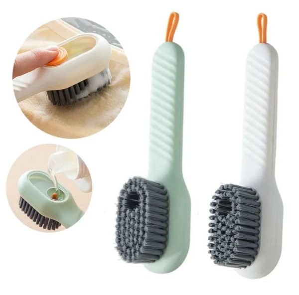 Shoe Brush with Liquid Dispensing – Multi - Purpose Cleaning Tool - Flashkart Pakistan
