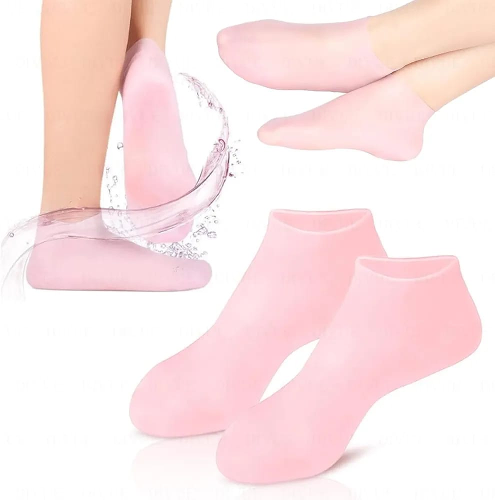 Silicone Jelly Socks | Box Packed | Ultra - Moisturizing Gel Foot Care Protector - Flashkart Pakistan