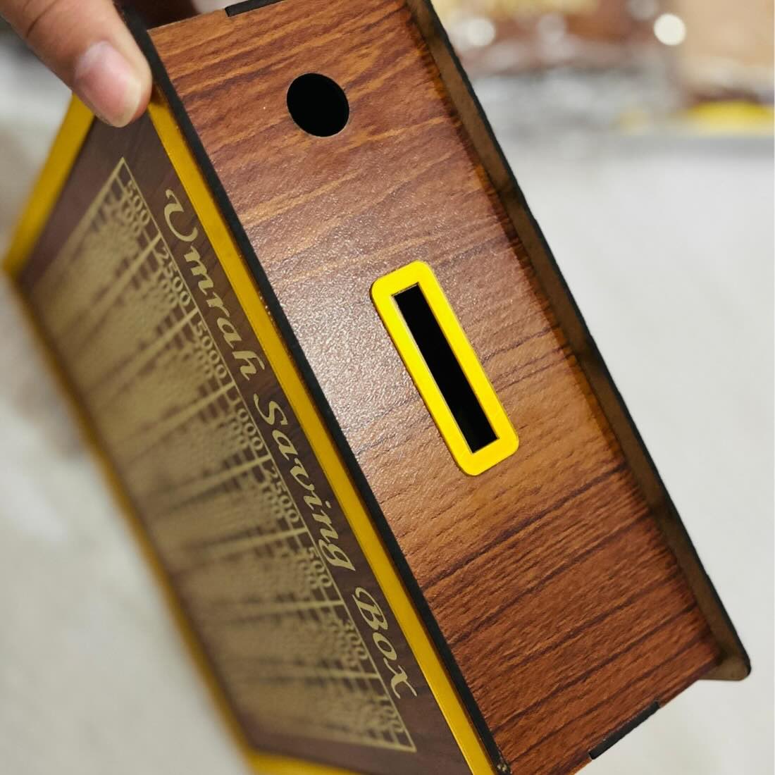 Umrah Saving Box – Premium Wooden | Save PKR 210,000 in 280 Days - Flashkart Pakistan
