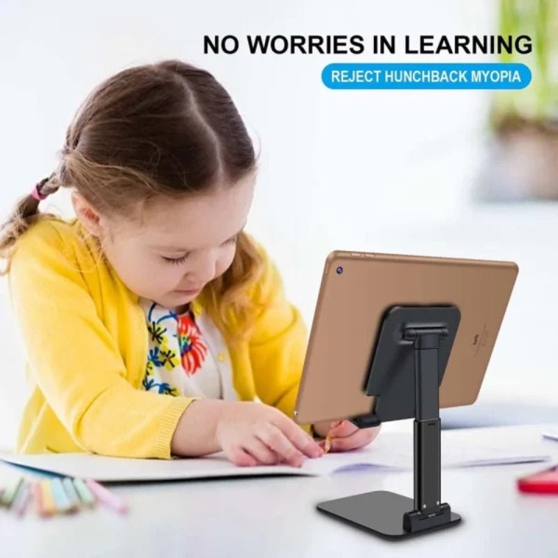Universal Foldable Mobile & Tablet Stand | Adjustable Multi - Angle Holder - Flashkart Pakistan