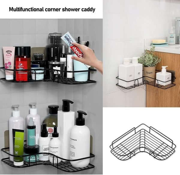 Wall Corner Rack WITHOUT Adhesive Screws - Flashkart Pakistan
