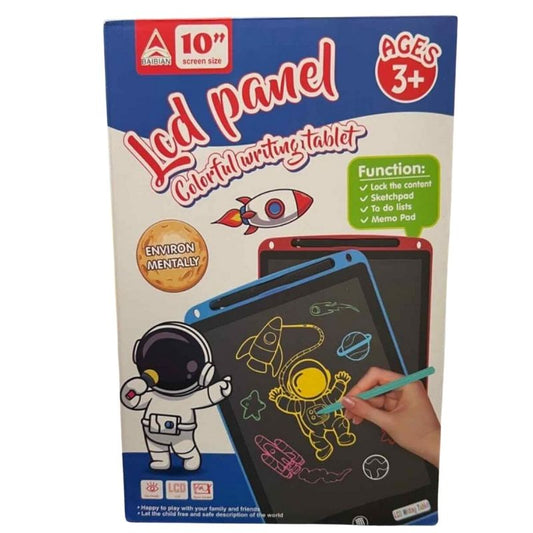 10 Inch Multi - Color LCD Writing Tablet | Premium Quality | Random Colors - Flashkart Pakistan