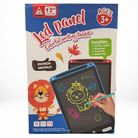 12 Inch Multi - Color LCD Writing Tablet | Top Quality | Random Colors - Flashkart Pakistan