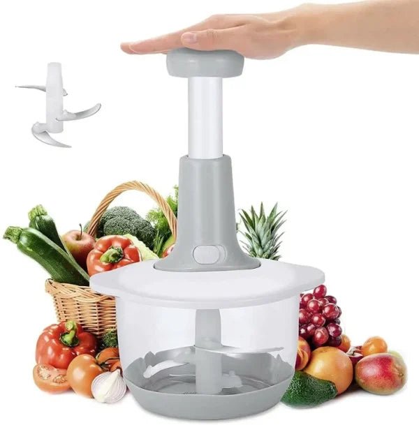 1.5 Liter | Manual Hand Push Chopper & Multifunctional Mixer - Flashkart Pakistan