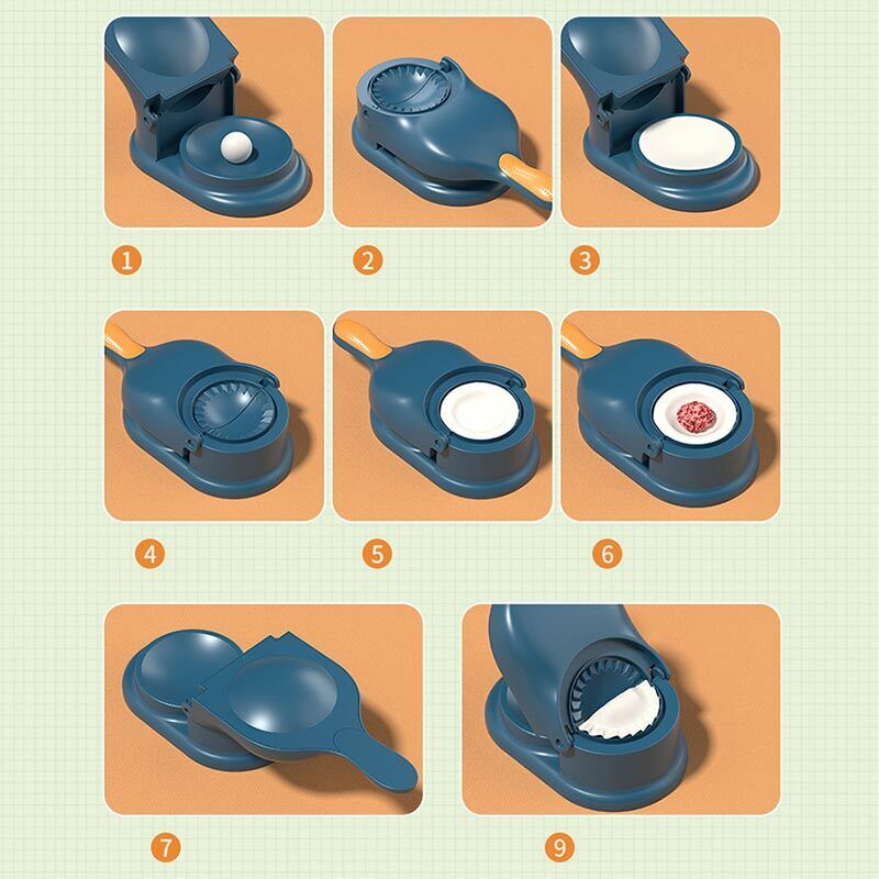 2 In 1 Dumpling Maker | Samosa Maker Without Box | Random Colors - Flashkart Pakistan
