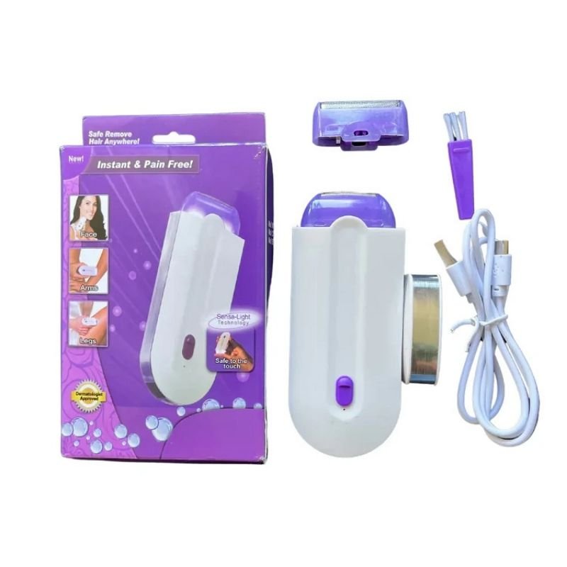 2 - in - 1 Rechargeable Painless Hair Remover for Face & Body | Instant, Pain - Free Hair Removal Machine - Flashkart Pakistan