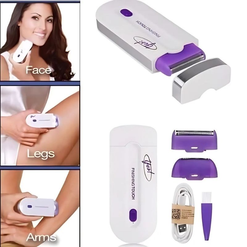 2 - in - 1 Rechargeable Painless Hair Remover for Face & Body | Instant, Pain - Free Hair Removal Machine - Flashkart Pakistan