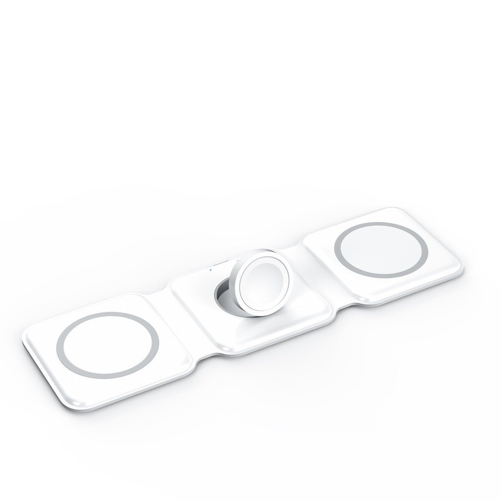 3 in 1 Magnetic Wireless charger Foldable 15W Original Charging Station - Flashkart Pakistan