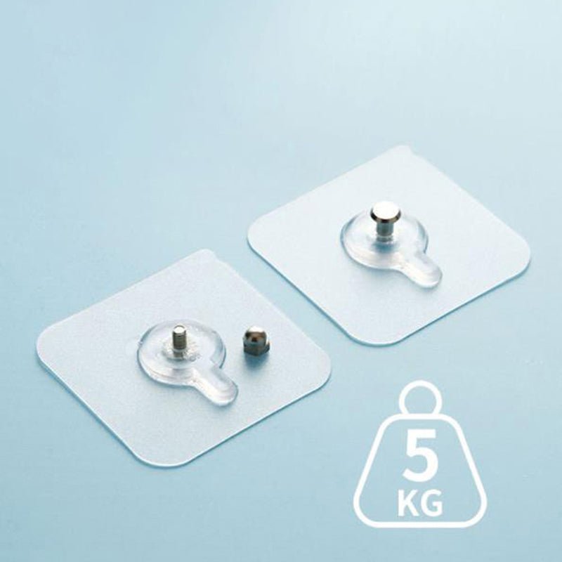 4 PCs Punch Free Screws Hanger Non - Marking Screw Stickers Wall Picture - Flashkart Pakistan