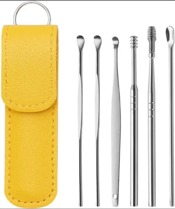 6 - Piece Ear Wax Cleaning Kit - Portable & Easy to Use - Flashkart Pakistan