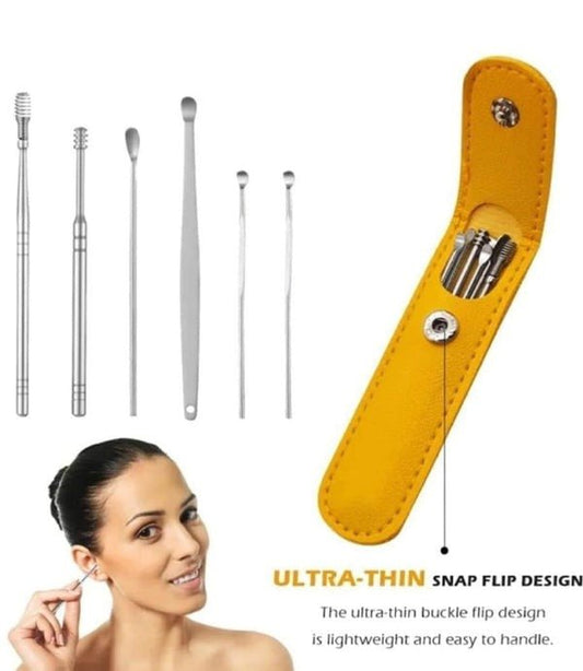6 - Piece Ear Wax Cleaning Kit - Portable & Easy to Use - Flashkart Pakistan