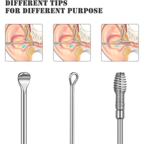 6 - Piece Ear Wax Cleaning Kit - Portable & Easy to Use - Flashkart Pakistan