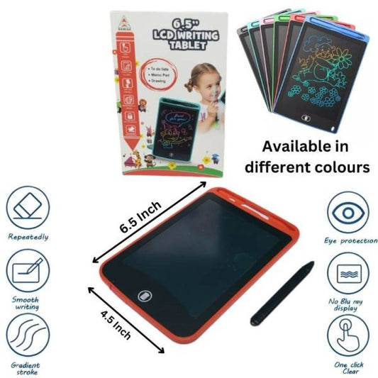 6.5 - Inch Multi - Color LCD Electronic Writing Tablet | Premium Quality | Random Colors - Flashkart Pakistan