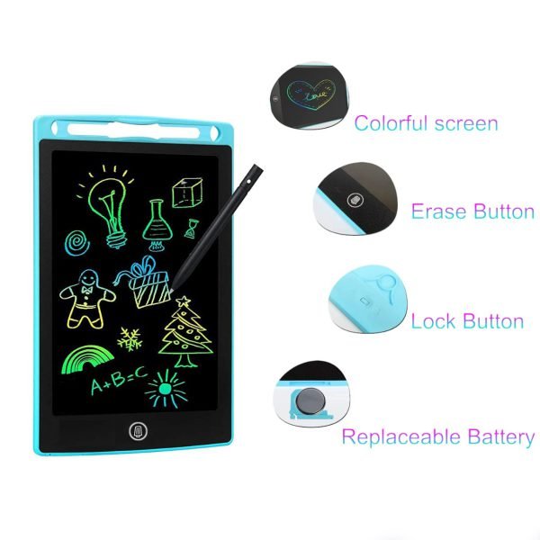 8.5 Inch Multi - Color LCD Writing Tablet | Random Colors - Flashkart Pakistan