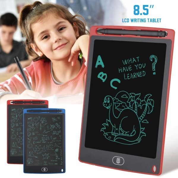 8.5 Inch Multi - Color LCD Writing Tablet Random Colors + 4 - in - 1 Sank Magic Book Practice - Flashkart Pakistan