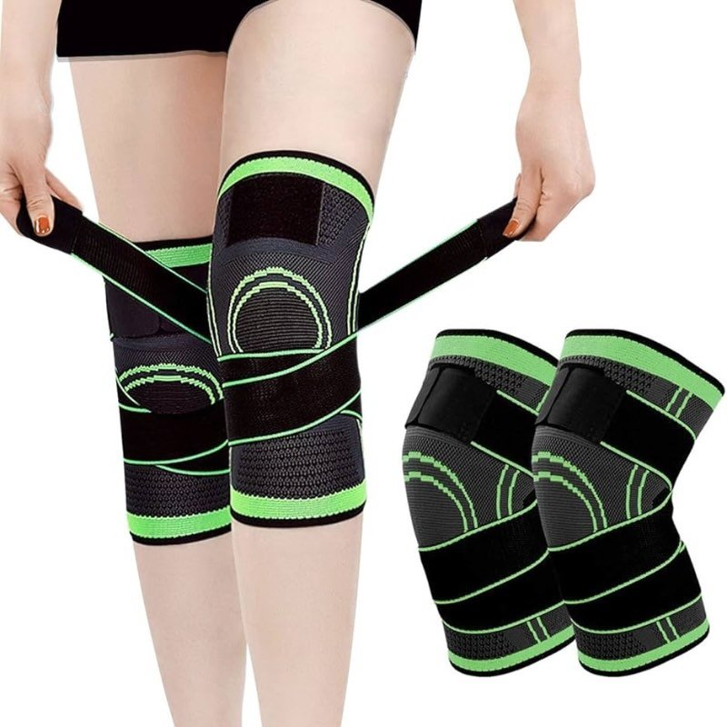 Adjustable 3D Knee Support Band | Pressure Weave Brace for Men & Women| 1 PC - Flashkart Pakistan
