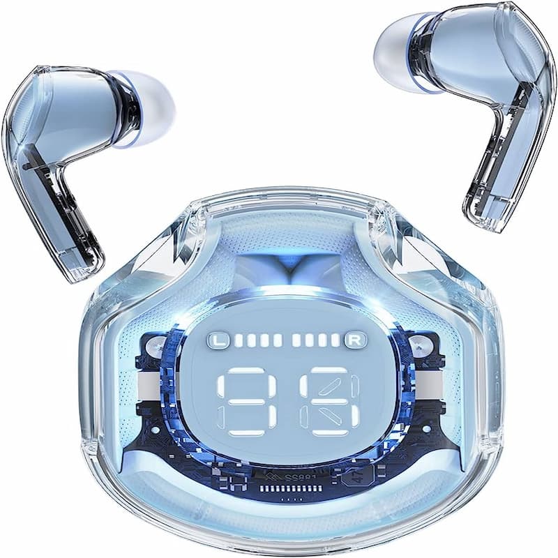 Air 39 Transparent Bluetooth Earbuds | High - Quality Sound, Super Bass, ENC Technology, HD Calling, Bluetooth 5.3 - Flashkart Pakistan