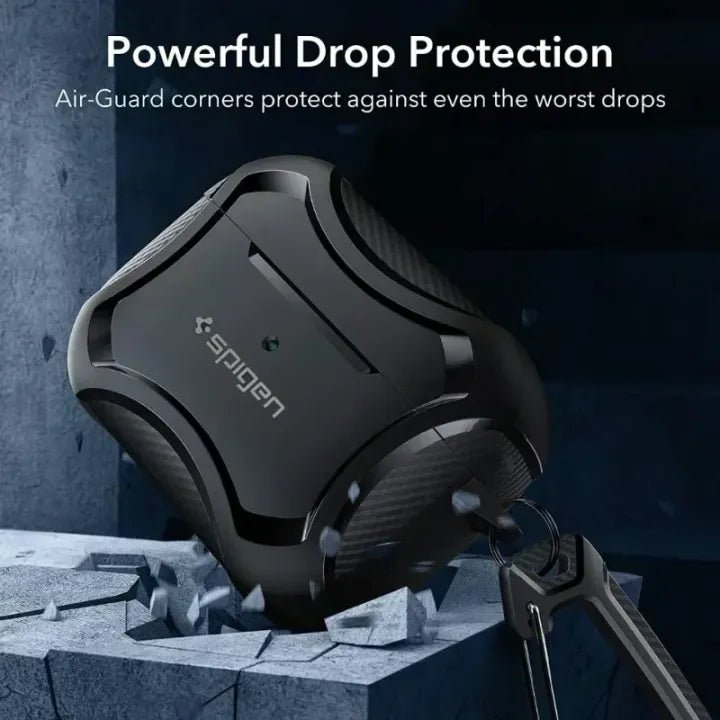 Airpods Protective Case | Pro 2/Pro/Airpods 3 Full Protective Case with Metal Hook - Flashkart Pakistan