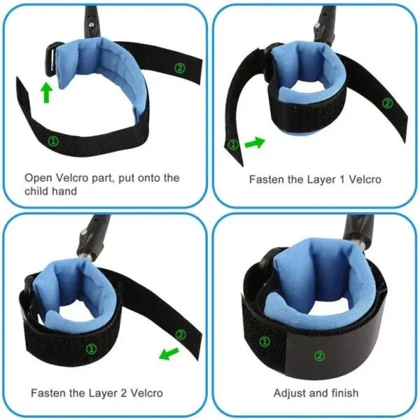 Anti - Lost Wrist Link for Kids | Child Safety Harness Strap for Travel & Crowded Areas - Flashkart Pakistan