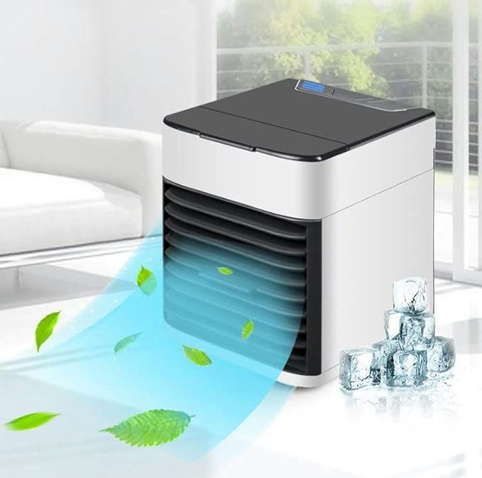 Arctic Air Ultra | 3 - in - 1 Mini USB Portable Air Cooler, Personal Evaporative AC with LED Night Light – Compact Air Conditioner for Home, Office & Travel - Flashkart Pakistan