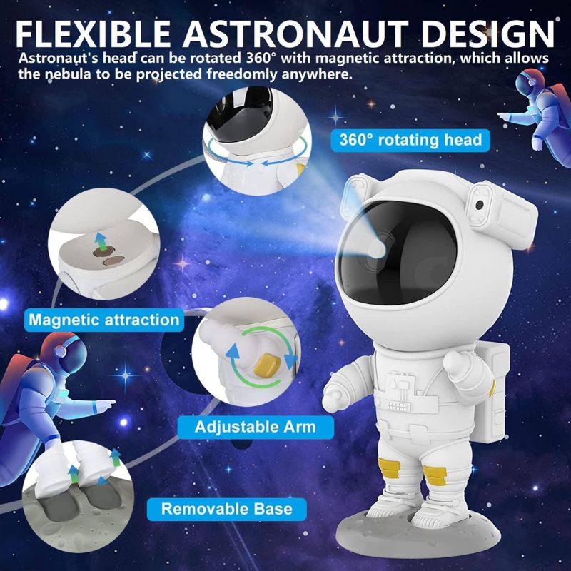 Astronaut Star Projector Night Light | Bring the Galaxy to Your Room - Flashkart Pakistan