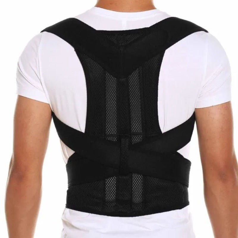 Back Pain Relief Posture Corrector Belt | Adjustable Back & Shoulder Support for Better Posture, Lower & Upper Back Pain - Flashkart Pakistan